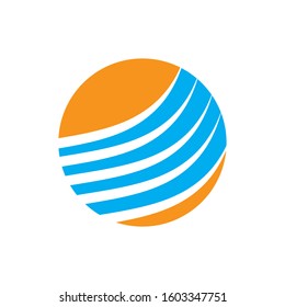 Water Wave symbol and icon Logo Template vector