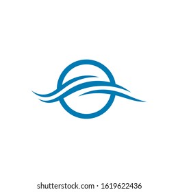 Water Wave symbol and icon Logo Template vector
