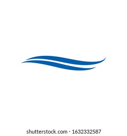 Water Wave symbol and icon Logo Template vector