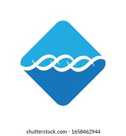 WATER WAVE SYMBOL AND ICON LOGO TEMPLATE VECTOR