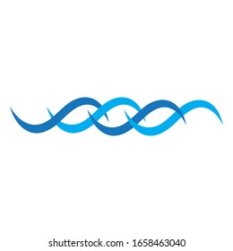 WATER WAVE SYMBOL AND ICON LOGO TEMPLATE VECTOR