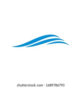 Water Wave symbol and icon Logo Template vector