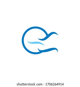 Water Wave symbol and icon Logo Template vector