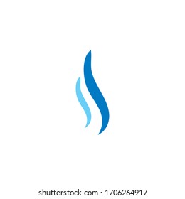 Water Wave symbol and icon Logo Template vector