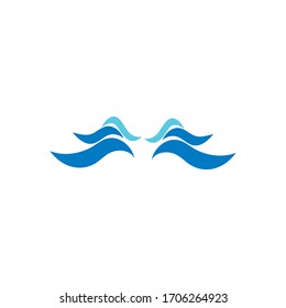 Water Wave symbol and icon Logo Template vector