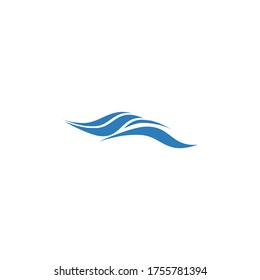 Water Wave symbol and icon Logo Template vector
