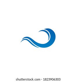 Water Wave symbol and icon Logo Template vector