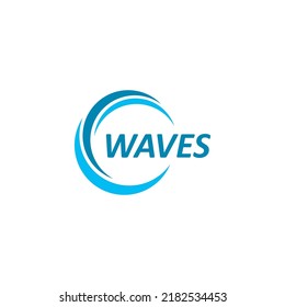 Water Wave symbol and icon Logo Template vector