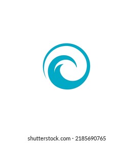 Water Wave symbol and icon Logo Template vector
