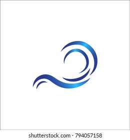 Water Wave symbol and icon Logo Template vector