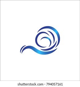 Water Wave symbol and icon Logo Template vector