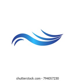Water Wave symbol and icon Logo Template vector