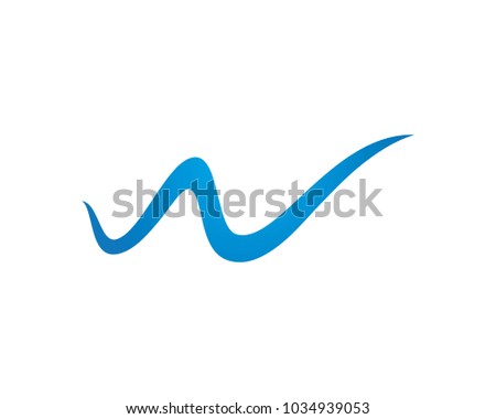 Water Wave symbol and icon Logo Template vector