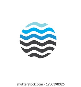 Water Wave symbol and icon Template vector