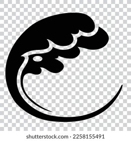 water wave symbol vector design illustration