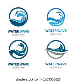 Water wave symbol vector icon illustration design