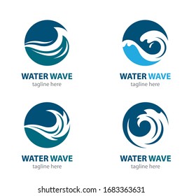 Water wave symbol vector icon illustration design