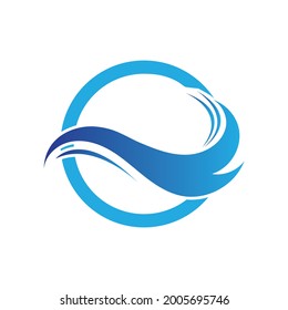 diseño de la ilustración del vector del símbolo de la onda de agua