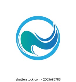 water Wave symbol vector illustration design
