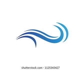 Water wave Template vector illustration design