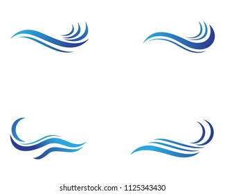 Water wave Template vector illustration design