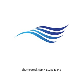 Water wave Template vector illustration design