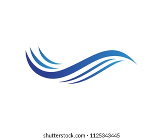 Water wave Template vector illustration design