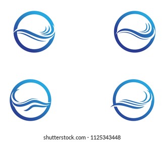 Water wave Template vector illustration design