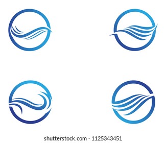 Water wave Template vector illustration design
