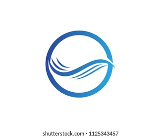 Water wave Template vector illustration design