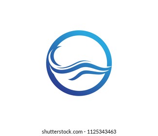Water wave Template vector illustration design