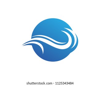Water wave Template vector illustration design