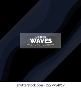 water Wave vector abstract background flat design style