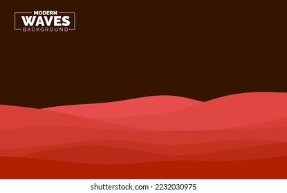 water Wave vector abstract background flat design style