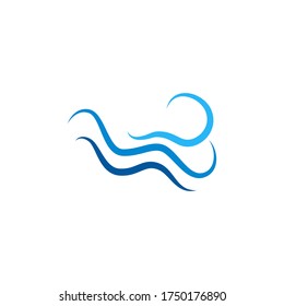 ilustración de diseño de vector de onda de agua