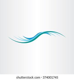 water wave vector element design icon sea
