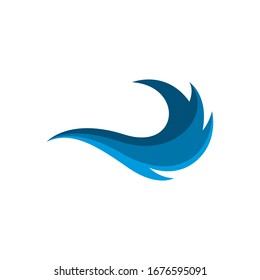 Water wave vector icon illustration design