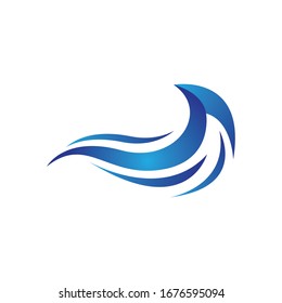 Water wave vector icon illustration design