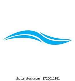 plantilla de elemento de diseño de logotipo de icono de onda de agua 