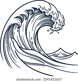 modelo de logotipo de ícone de vetor de onda d'água