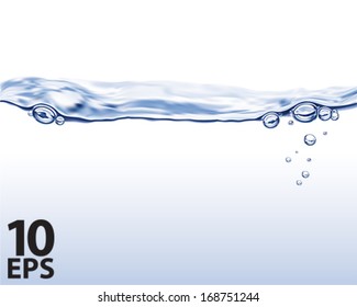 Wasserwelle. Vektorgrafik