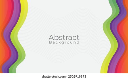 Water wave wallpaper design. Gradient color wave background vector. Abstract wave background design with gradient color. Colorful template