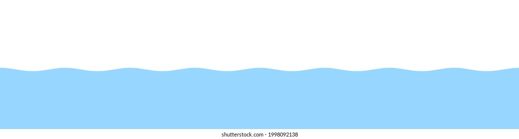 Water waves background. Sea, ocean or river concept. Flat style. Vector illustration
