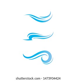 water and Waves beach logo and symbols template icons app
