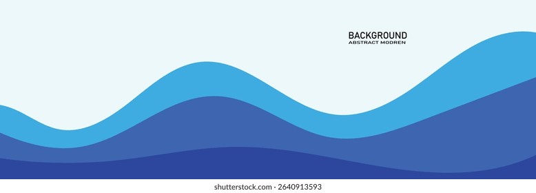 Water waves blue flow background vector image simple graphic illustration, abstract fluid wavy river pattern shape backdrop, ocean sea cartoon fun cute zigzag curve motion element, smoke decor .EPS 10