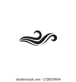 Water Waves Icon In Trendy  Design Vector Eps 10