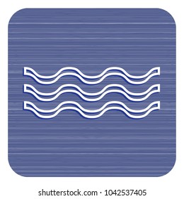 Water waves icon. Vector illustration