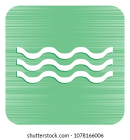 Water waves icon. Vector illustration

