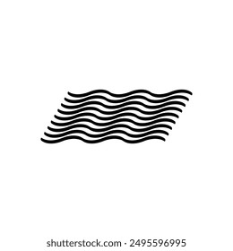 Water waves icon vector illustration logo design