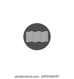 Water waves icon vector illustration logo design